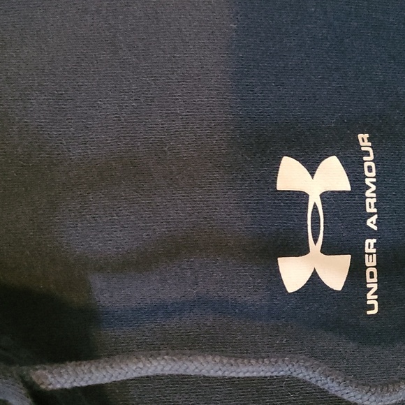 Under Armour Navy Short Sleeve Hoodie - Picture 4 of 5